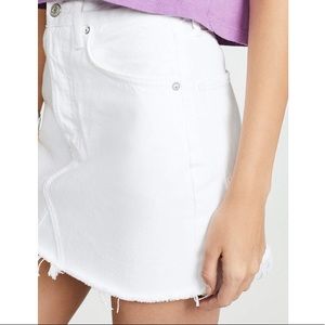White denim skirt - perfect for Spring! 🌸
